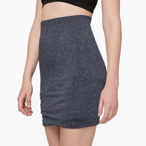 Lululemon Boulevard Bliss Skirt Heather Grey Sz 8